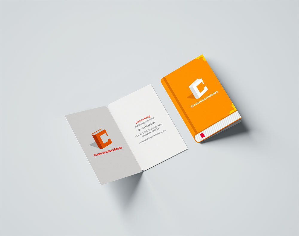 publication house branding name card business card design